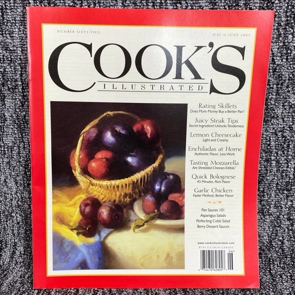 Vintage Cooks Illustrated Magazine May June 2003 Number 62 Recipes